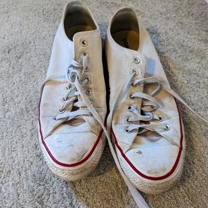 Converse low top white size 9.5m